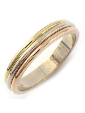 Cartier Ring Vendome Trinity Wedding Three Color 18k Pink Gold 18k White 18k